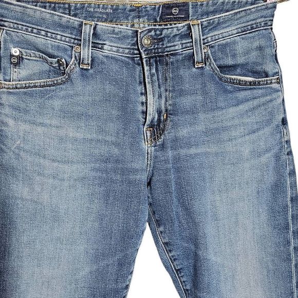 Men's AG Adriano Goldschmied The Graduate Jeans Tailored Leg Size 30x34 - Picture 8 of 14
